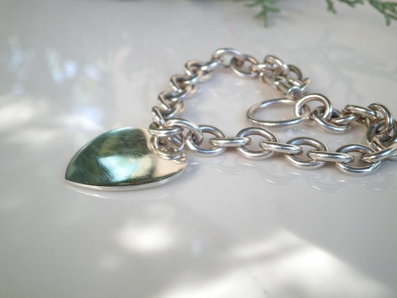 Vintage Heavy Solid 925 Sterling Silver Oval Rolo… - image 2