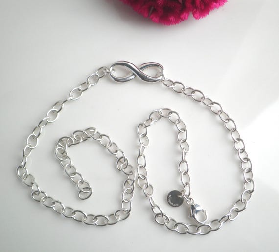 ティファニー 925スターリングシルバー リンクチェーン インフィニティ