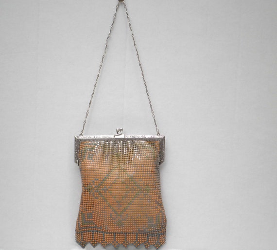 1920’s Authentic Whiting & Davis Chain Enamel Mes… - image 6