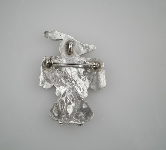 Zuni Multiple Gemstones Inlay Sterling Silver Thu… - image 7