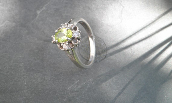 Oval Cut Signed Natural Green Peridot Gemstone, A… - image 7