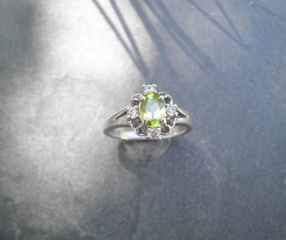 Oval Cut Signed Natural Green Peridot Gemstone, A… - image 3