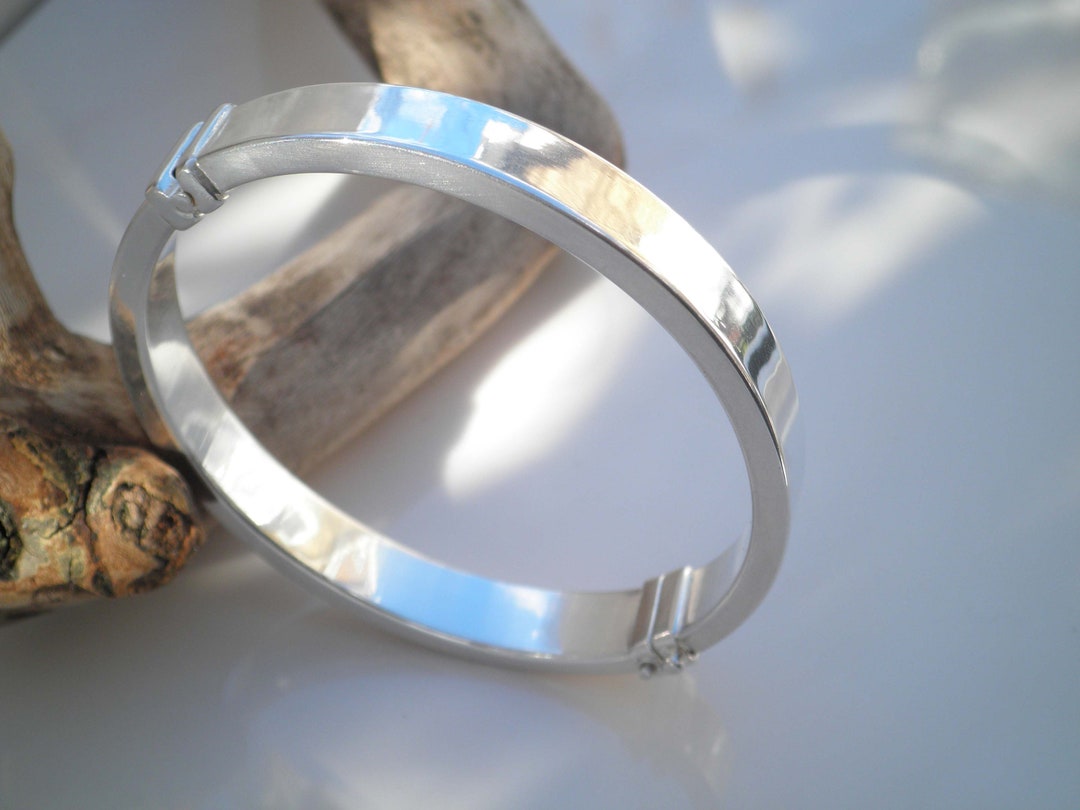 アクセサリー Vintage Silver Wide Wave Caff Bangle 925 Sterling Silver Braided Wave Cuff Bracelet-925-heavy-1