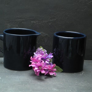 Vintage Rosenthal Siena Blue Continental Studio Line Stoneware SugarBowl and Creamer set