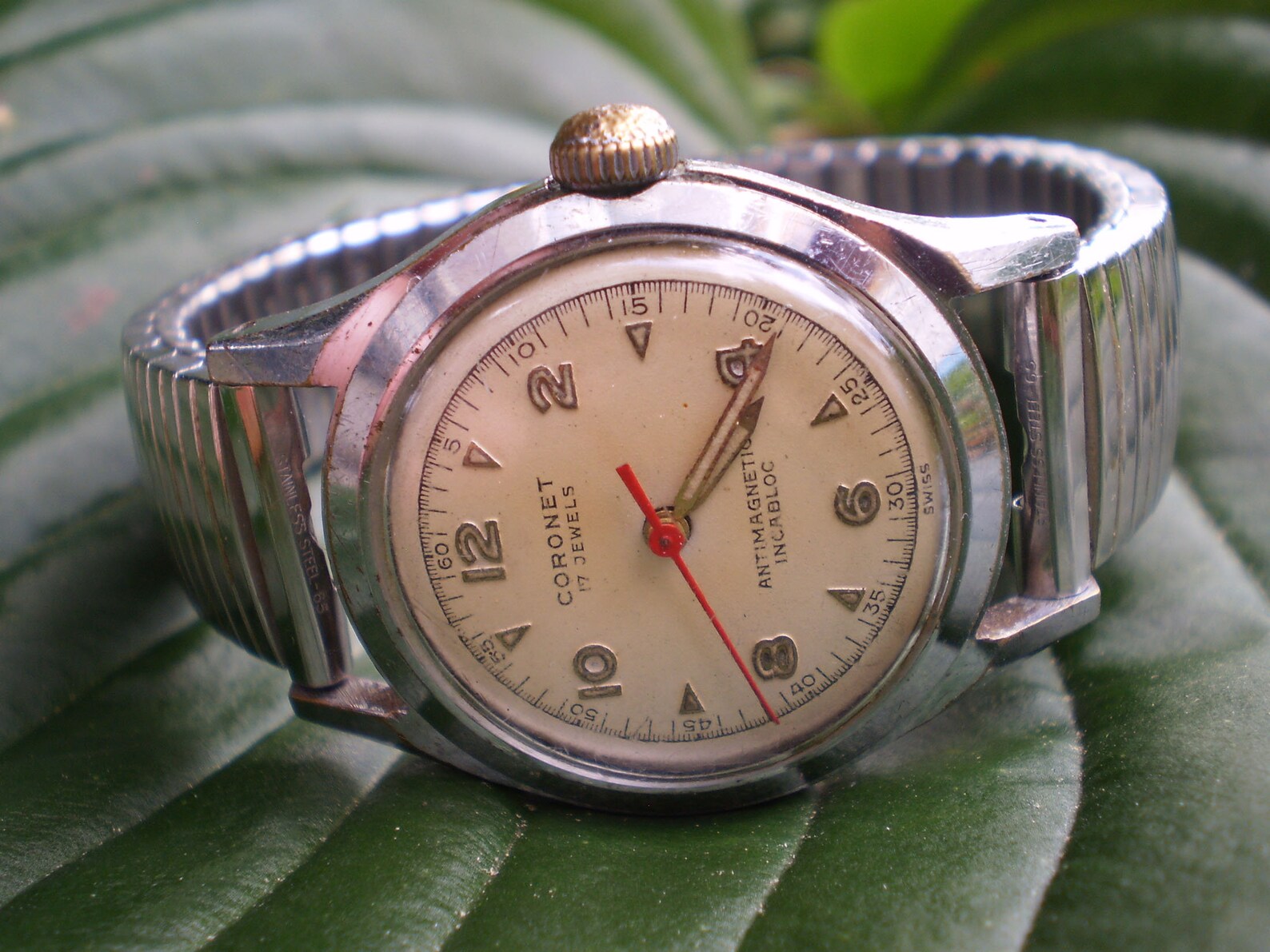 1950s 17 JEWELS INCABLOC Mens Wind up Watch Swiss Etsy