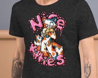 Nice Kitties - hand drawn Unisex t-shirt