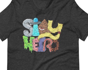 Stay Weird - hand drawn Unisex graphic t-shirt