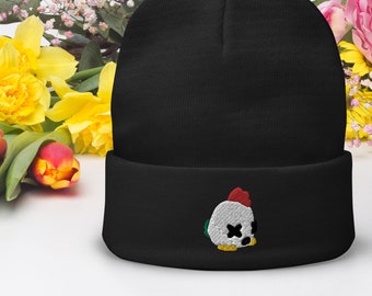 Dead Inside Chicken, D.I.C, Embroidered Beanie