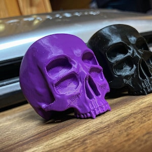 4 eyed Skull - 3D printed desk ornament, art toy, skull art, four eyes, bizarre, oddities, paperweight, fidget, stress ball