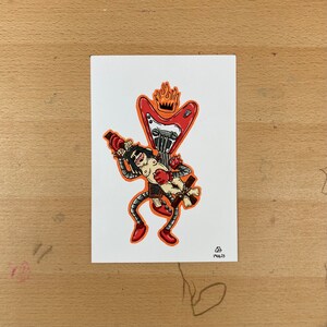 Original Artwork A5 - &quot;devil guitar&quot;