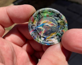 Worry coin - recycled plastic Plastimascus - coin, token, fidget, edc coin