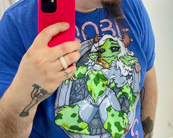Alien Cowgirl T-Shirt – Hand-Drawn Unisex Design