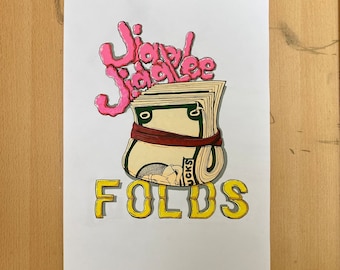 Original Artwork A3 - "jiggle jiggle fold"