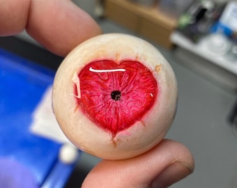 Eye of the beholder - heart pupil, valentines day