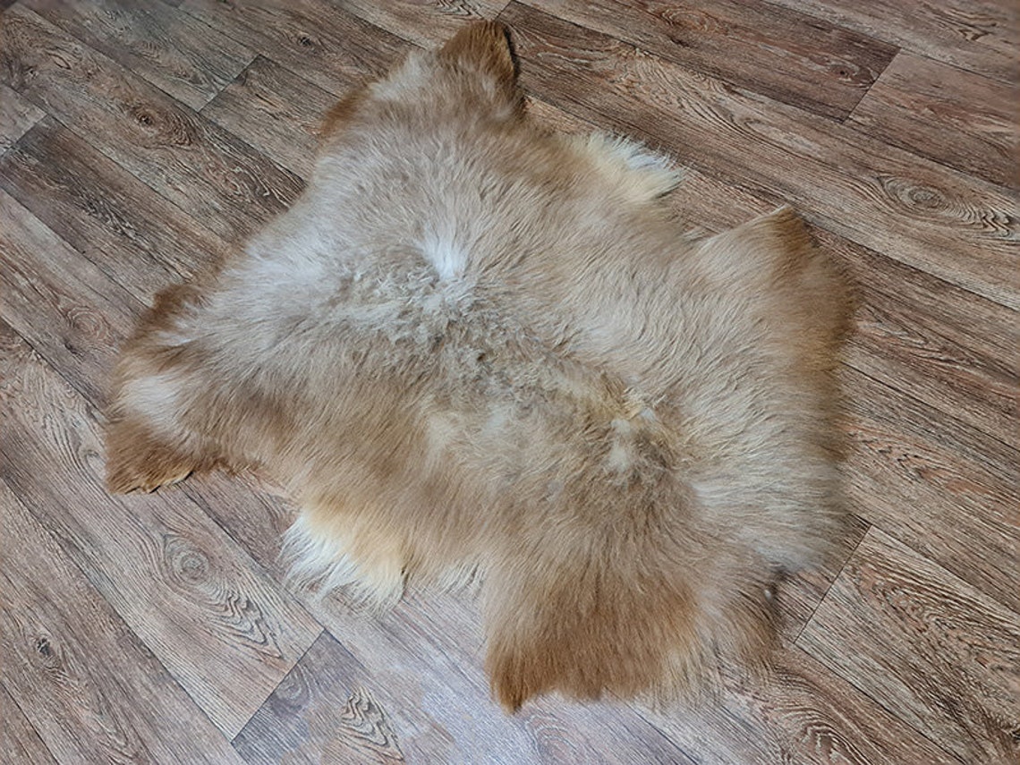 Small sheepskin Rug 98 cm x 76 cm Real Sheepskin mat Etsy