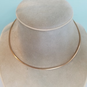 12 gauge 14k yellow gold filled Neckwire, choker, wire necklace, Custom Neck Wire, Neck Hoop, Neck Ring