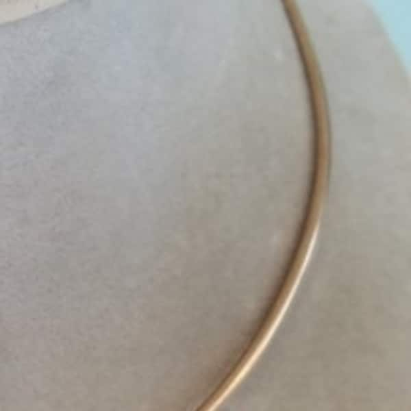 12 gauge 14k yellow gold filled Neckwire, choker, wire necklace, Custom Neck Wire