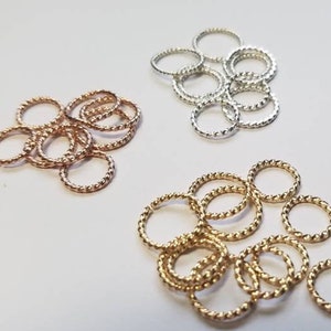 18ga Twisted Rope Shape Wire for Cartilage Hoop, Nose Septum, Conch, Tragus, Rook, Daith, Piercing, Earrings, Lip Hoop, Mini Hoop, Orbital
