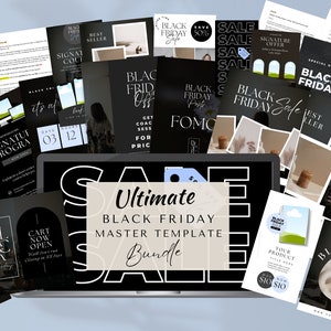 Black Friday Ultimate Template pack! With captions and 5 day Email sequence! 112 Templates!