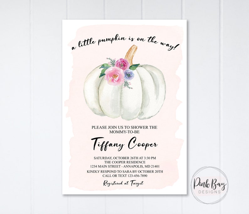 etsy pumpkin baby shower