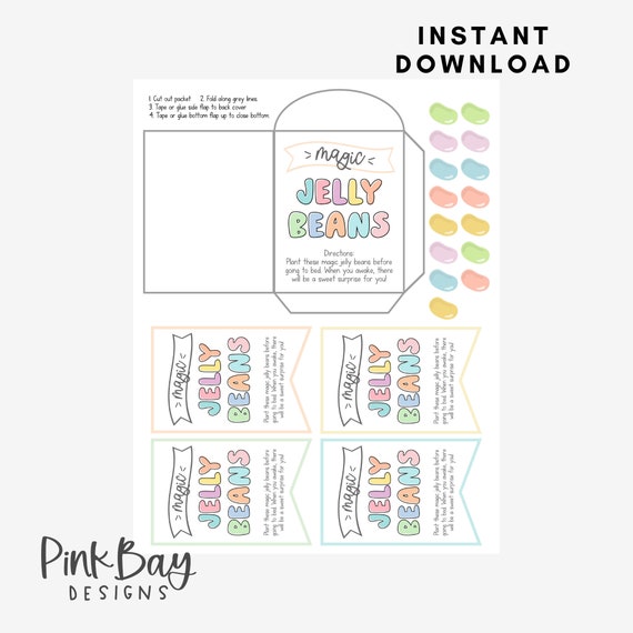 Printable Magic Jelly Beans Magic Jelly Beans Download Etsy