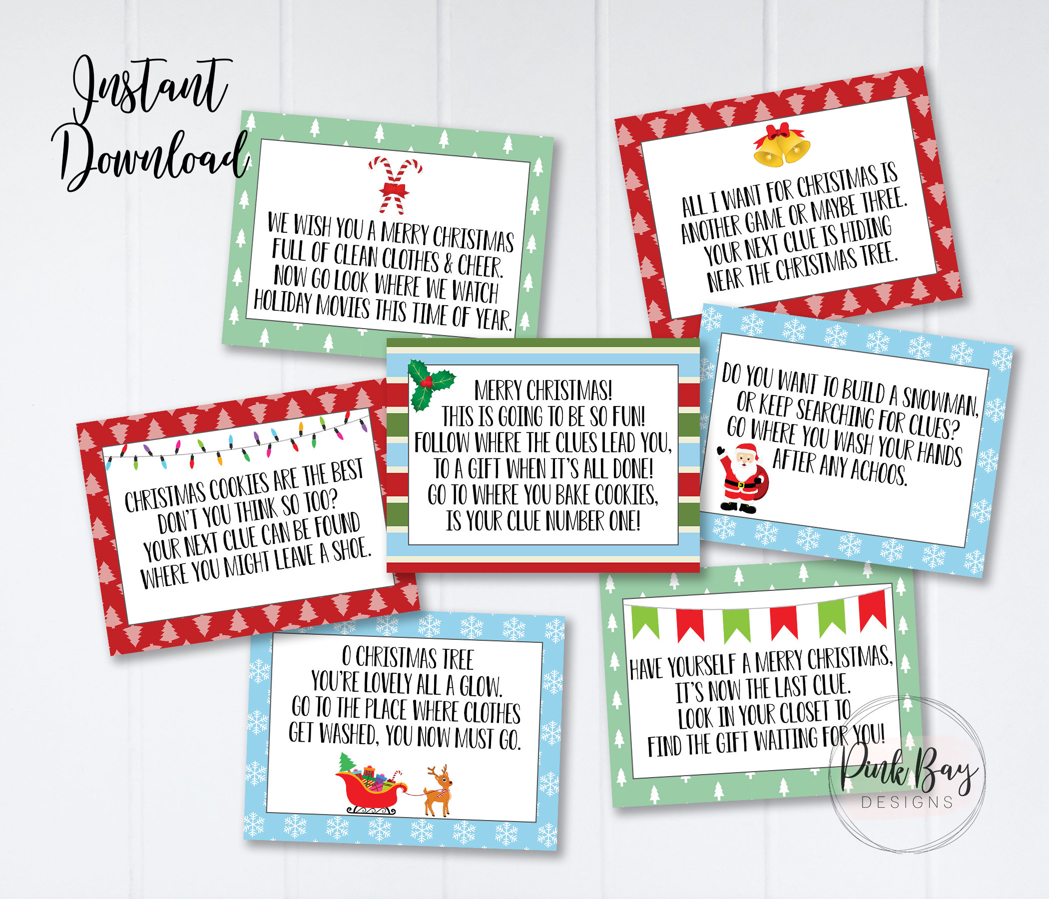 Christmas Scavenger Hunt Indoor Christmas Treasure Hunt Etsy Christmas Scavenger Hunt Indoor Christmas Treasure Hunt Etsy