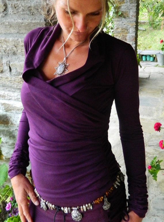 Chemise à manches longues et fermeture éclair - Femme