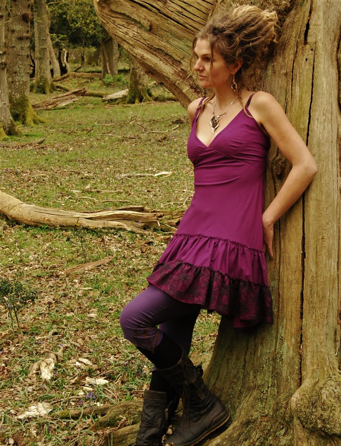 Purple Festival Dress Funky Clothes for Women Mini Dresses - Etsy UK