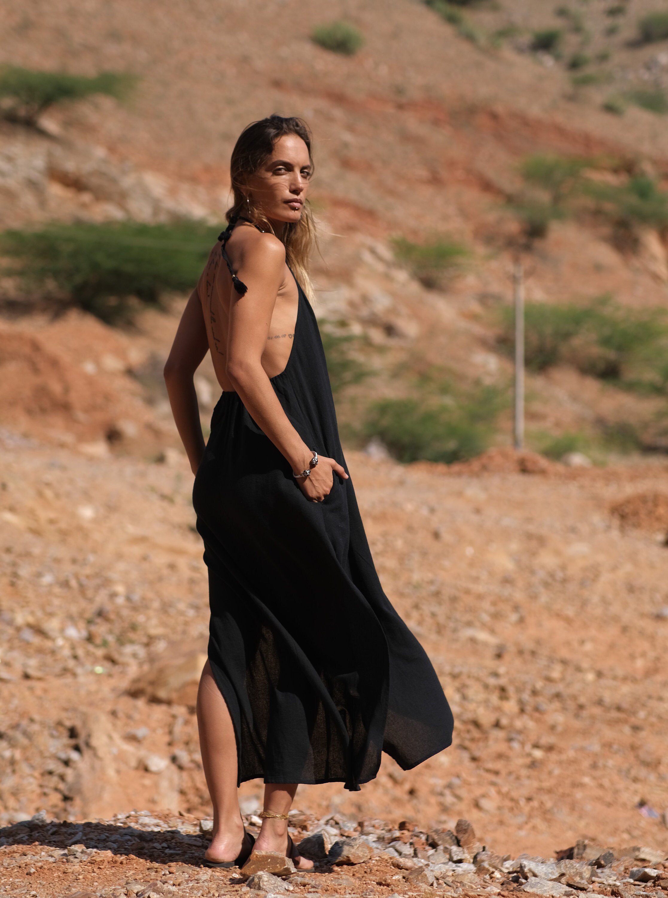 cotton on black maxi dress Quince Women's Maxi Dress in Black, Size XL