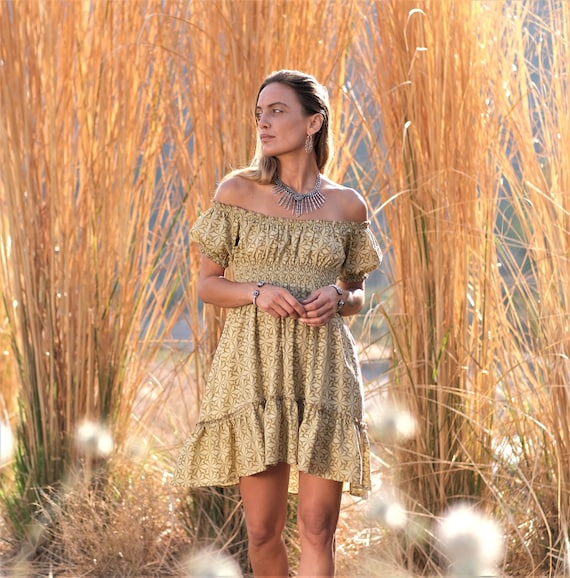 babydoll boho dress Chateau Chic Babydoll Tunic Dress - Women's Size L, Sage