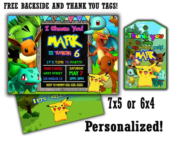 Pokemon Einladungskarten Kostenlos Ausdrucken