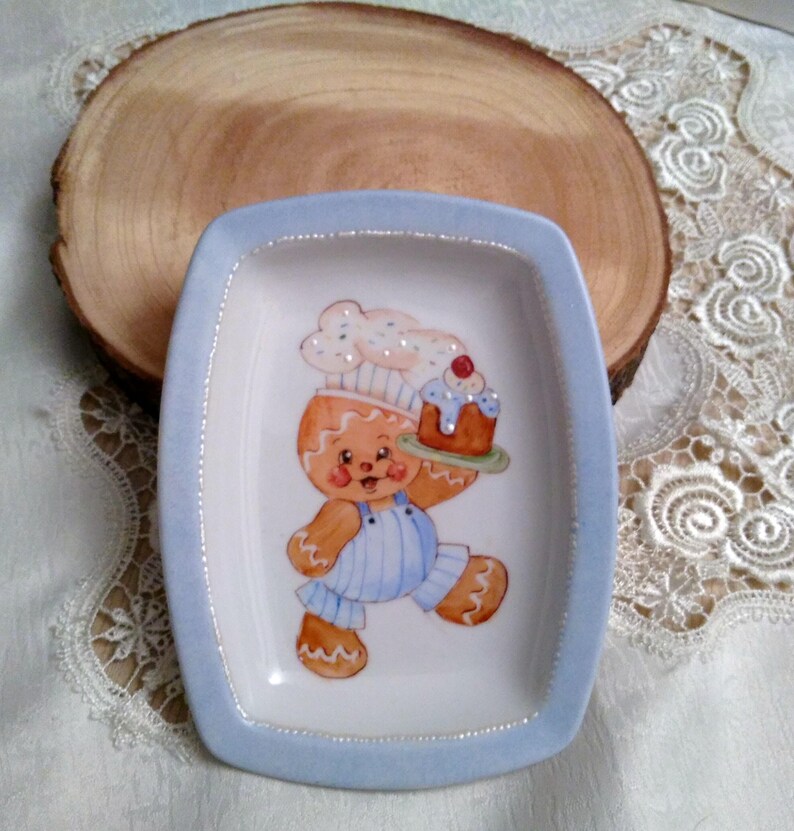 porcelain tray, hand painted image 1