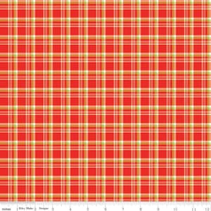 Christmas Plaid Fabric / Red Plaid Fabric / Christmas Fabric / Merry Little Christmas / Riley Blake Designs