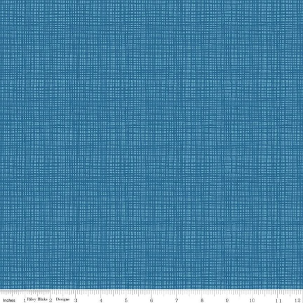 Blue Textured Cotton Fabric - Riley Blake Designs