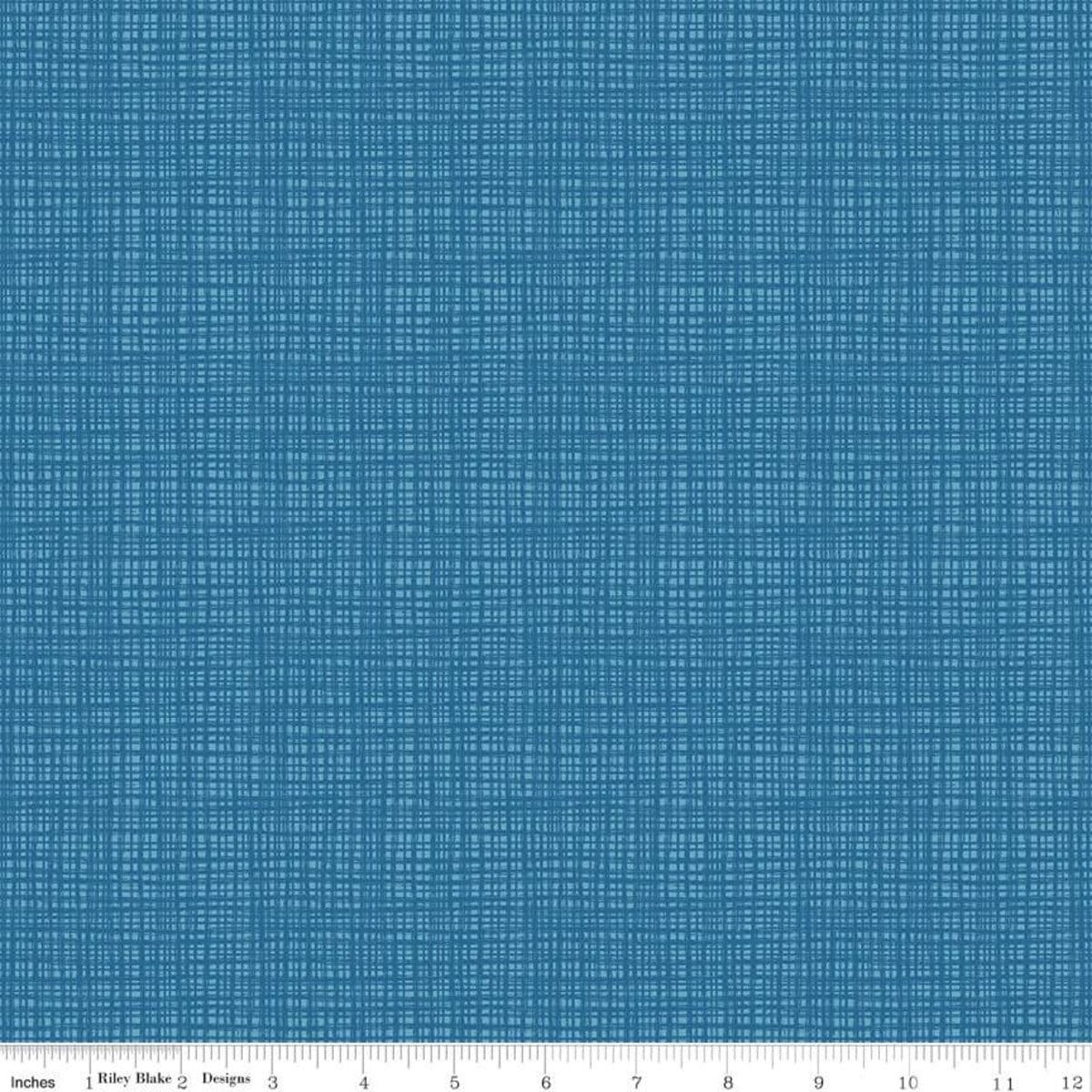Blue Texture Fabric / Blue Basic Cotton / Texture Print / Riley Blake