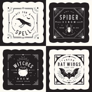 Sophisticated Halloween Pillow Panel / Halloween Theme / Spooky Hollow Panel