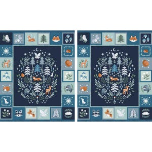 Double Lush Velvet Twilight Creatures / Animal Fabric / Forest Animal Fabric / Riley Blake Designs