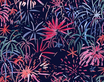 Fireworks Fabric: 4th of July Cotton, Dear Stella Designs