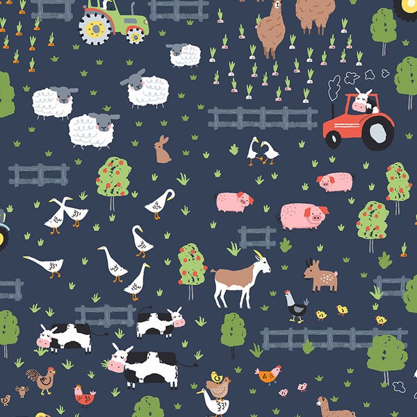 Farm Animals Quilt Etsy