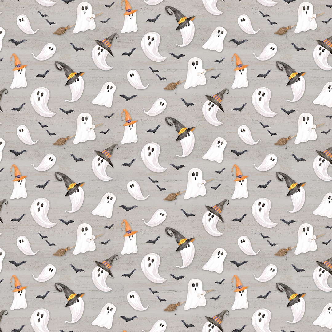 Halloween Ghost Fabric, Riley Blake Designs Cotton - Etsy