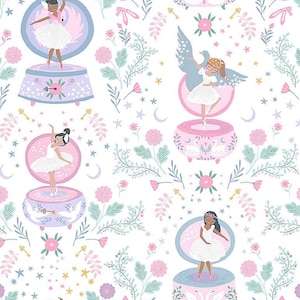 Music Box Fabric / Ballerina Fabric / Music Box Collection / Dear Stella Designs