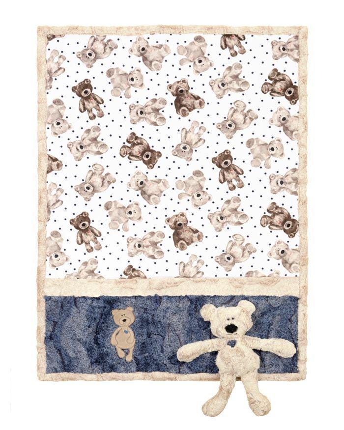 Kimberbear Cuddle Buddies Cuddle Kit/ Bear Fabric/ Bear Minky Fabric/ Shannon Fabrics