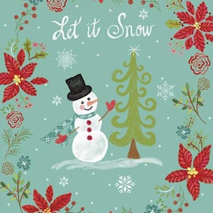 Snowed In Panel / Snowman Panel / Christmas Panel / Snowed In / Riley Blake Designs