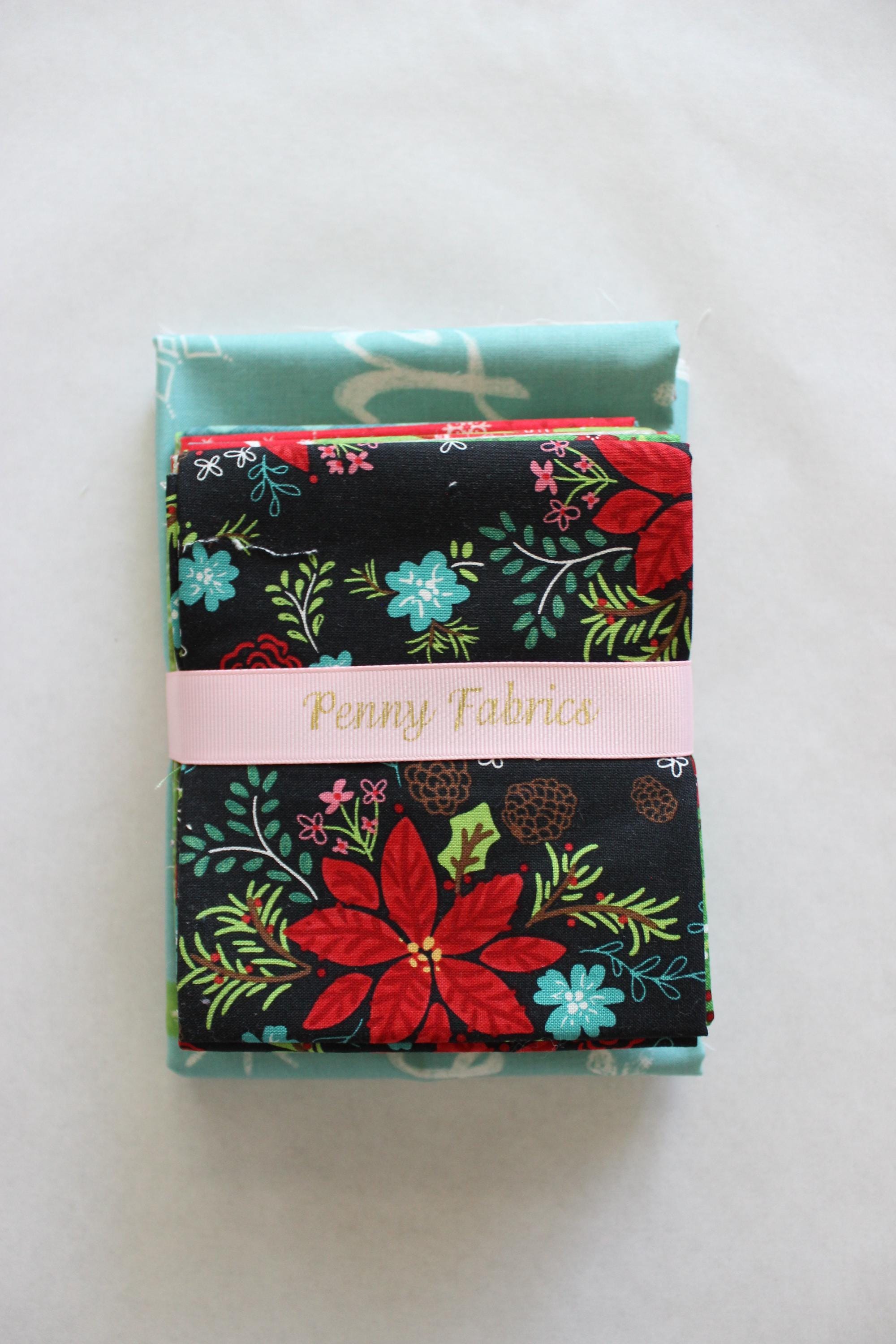 Snowed in Cotton Fabric Bundle: Riley Blake, Christmas Panel & Fat ...