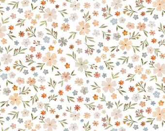 Spring Floral Fabric / Woodland Fabric / Deer Fabric / Forest Dreams / Dear Stella