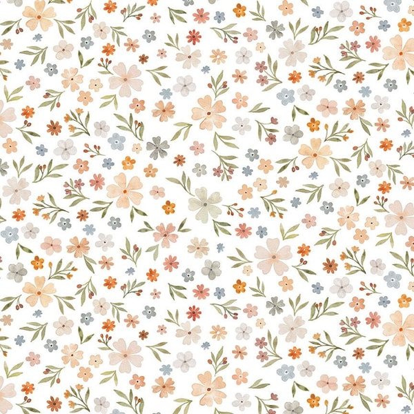 Spring Floral Fabric / Woodland Fabric / Deer Fabric / Forest Dreams / Dear Stella