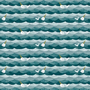 Narwhals Fabric / Mermaids Fabric / Under the Sea Fabric / La Mer Fabric / Dear Stella Designs