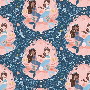 Lookin&#39; Swell Seashell / Mermaid Fabric / Under the Sea / Shell We Dance / Dear Stella Designs
