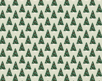 Christmas Tree Fabric / Christmas Fabric / Christmas Traditions Fabric / Riley Blake Designs