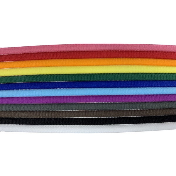 1/16" Banded Stretch Elastic/ Mask Elastic/ Nylon Elastic/ Banded Elastic/ Colored Elastic/